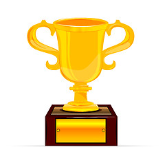 Image showing golden trophy