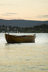 Image showing Boat in Sunset