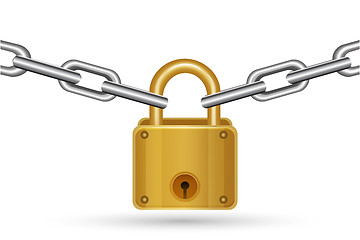 Image showing lock with chain