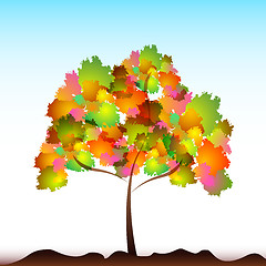 Image showing colorful tree