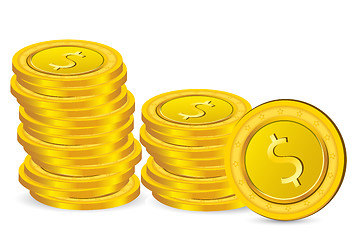 Image showing dollar coins