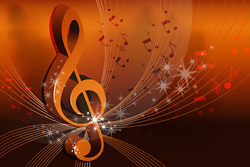 Image showing abstract music card