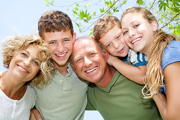 Image showing happy smiling family