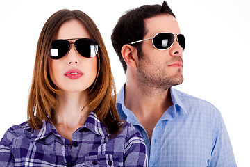 Image showing stylish couple wearing sunglasses