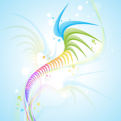 Image showing abstract wavy background