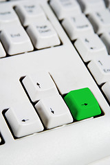 Image showing Arrow Keys Right Green