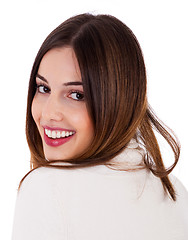 Image showing smiling young woman