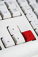 Image showing Arrow Keys Left Red