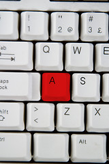 Image showing Keyboard Letter A