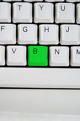 Image showing Computer Keyboard Leter B