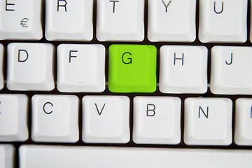 Image showing Computer Keyboard Letter G