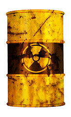 Image showing barrel nuclear waiste