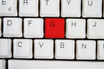 Image showing Computer Keyboard Letter G