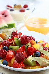 Image showing Fresh fruit salad