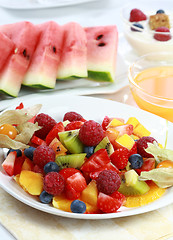 Image showing Fresh fruit salad