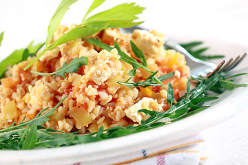 Image showing Risotto with bulgur