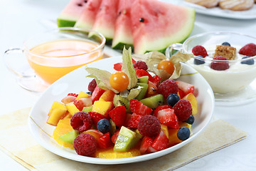 Image showing Fresh fruit salad