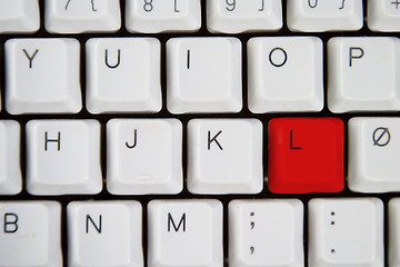 Image showing Computer Keyboard Letter L