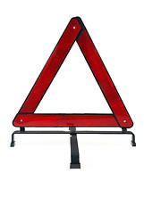 Image showing Warning triangle over white background