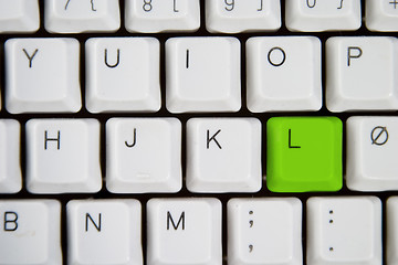 Image showing Computer Keyboard Letter L