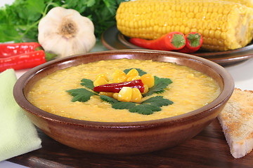 Image showing Corn soup