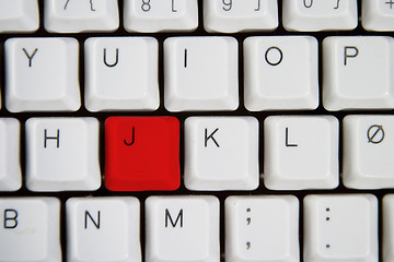 Image showing Computer Keyboard Letter J