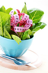 Image showing bowl of lettuce