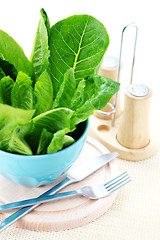 Image showing bowl of lettuce