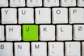 Image showing Computer Keyboard Letter J