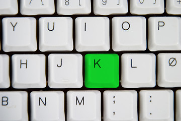 Image showing Computer Keyboard Letter K