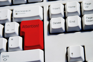 Image showing Attention Keyboard