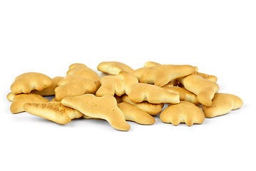 Image showing Some dinosaur-shaped cookies