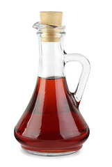 Image showing Decanter with red wine vinegar