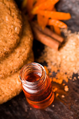 Image showing Cookies with cinnamon and orange