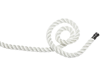 Image showing End of a rope curled up