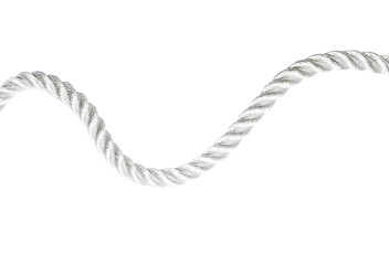 Image showing Curvy rope isolated