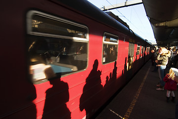 Image showing Train Shadow Abstract