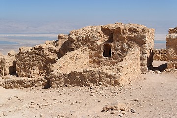 Image showing Ruins of ancient fortress in the desert