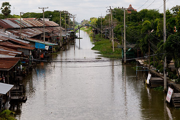 Image showing Canal in Central Thailand