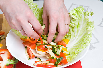 Image showing vegetarian salad