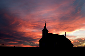 Image showing Church during Sunset