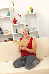 Image showing Senior woman reading