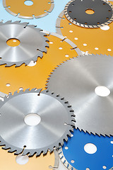 Image showing Collection of circular saw blades