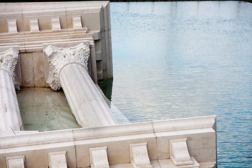 Image showing roman monument sunk in water