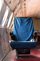 Image showing Seat of an old airoplane