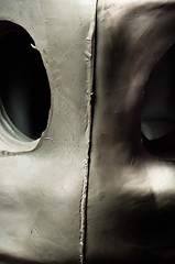 Image showing Closeup of a gasmask