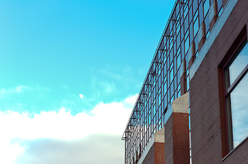 Image showing Modern building with blue sky