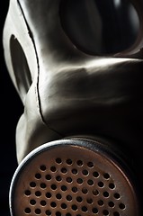 Image showing Closeup of a gasmask