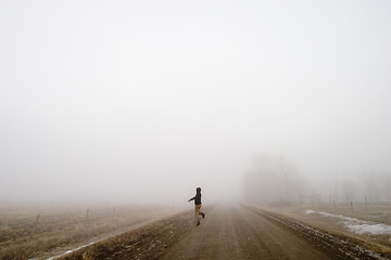 Image showing Happy in the Fog