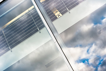 Image showing Window of a modern building with reflection